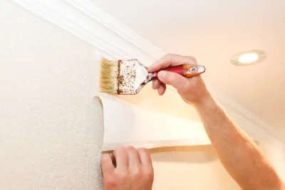 Pose de papier peint à Annoux — revêtements muraux et toiles de verre
